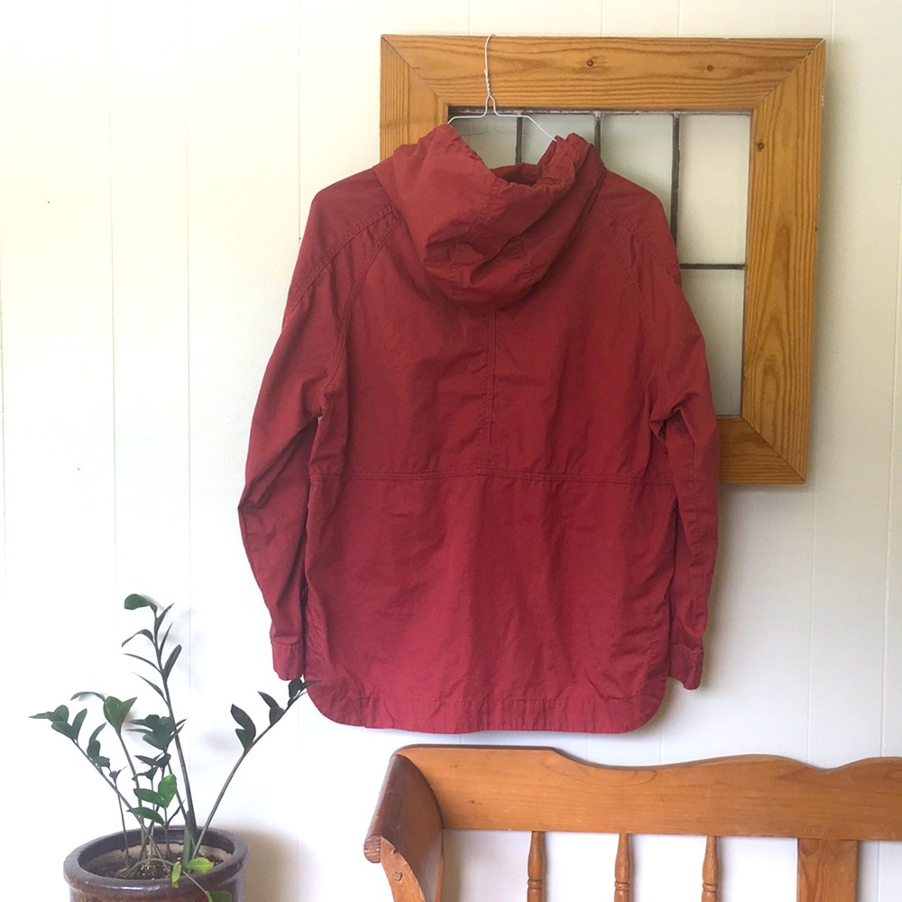 Red Cotton Anorak utility jacket by Supplies - Picture 2 of 3